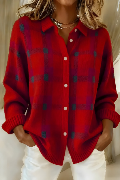 Bernadette | Cardigan a quadri