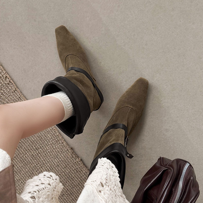 Stivali Queli in Vero Suede