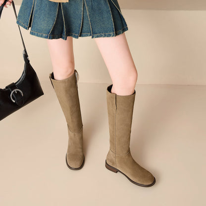 Stivali Selma al Ginocchio in Vero Suede