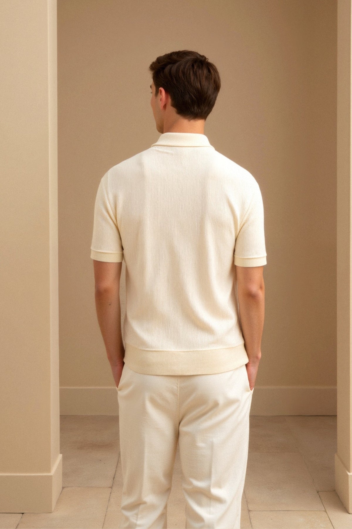 Polo da uomo in beige – Elegante e intramontabile