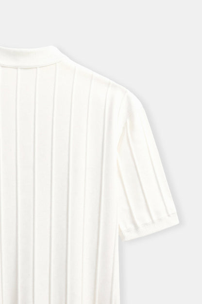 T-shirt a righe girocollo stile Old Money Heavy