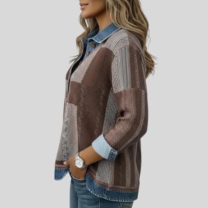 Meridell™ | Maglione con stampa color block