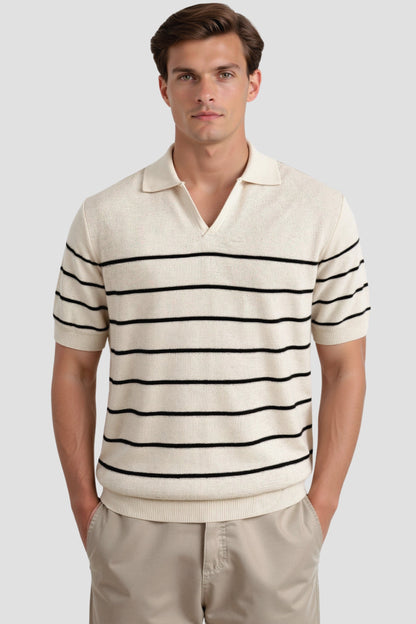 Polo da uomo a righe a maniche corte – Intramontabile & Versatile
