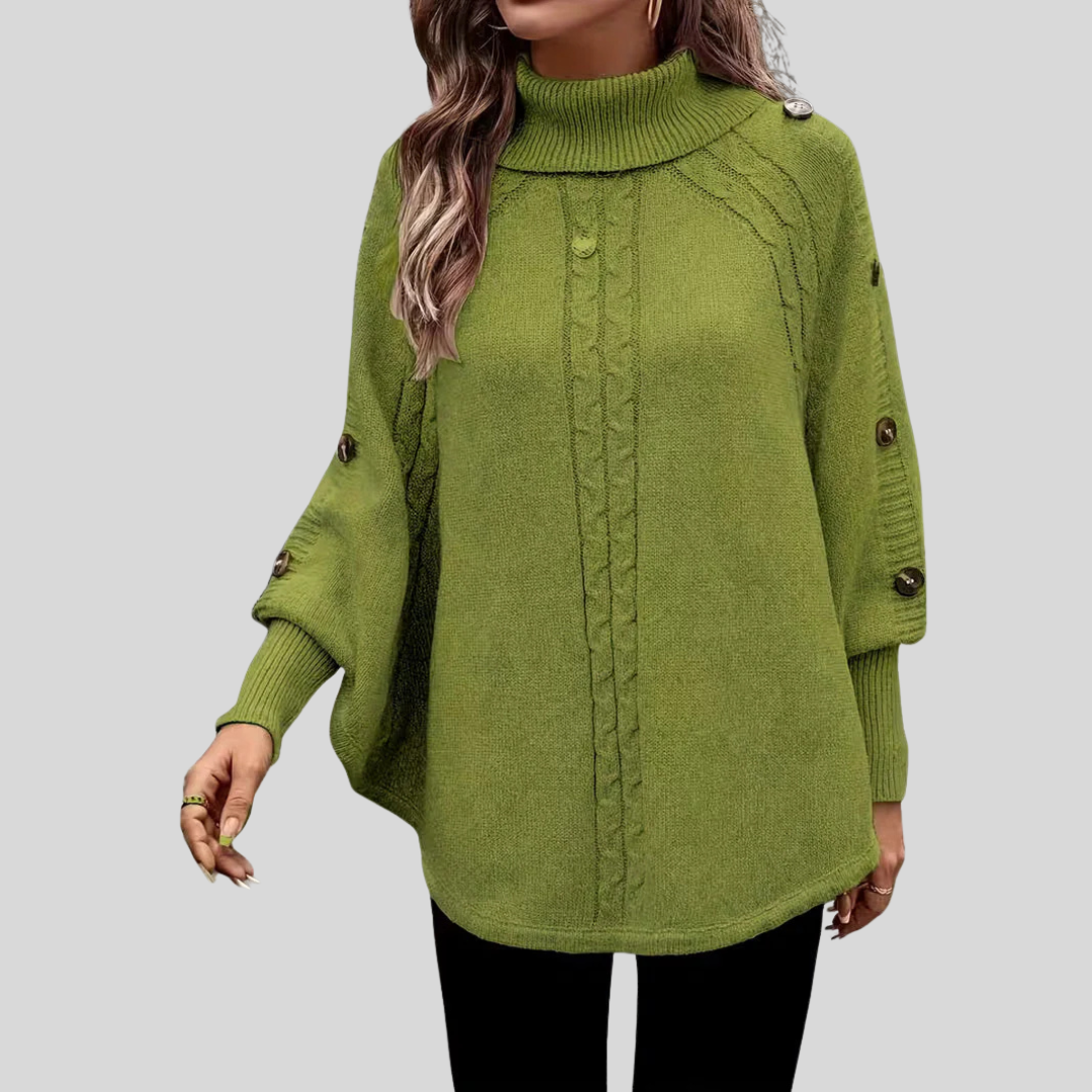 Norelle™ | Maglione a collo alto in maglia a trecce