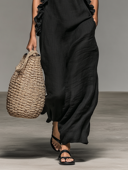 Raven | Abito Lungo con Tasche