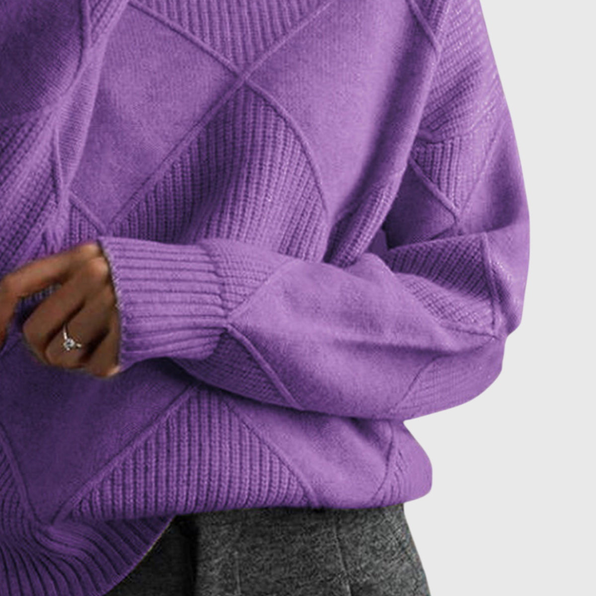 Angela™ | Maglione a Collo Alto