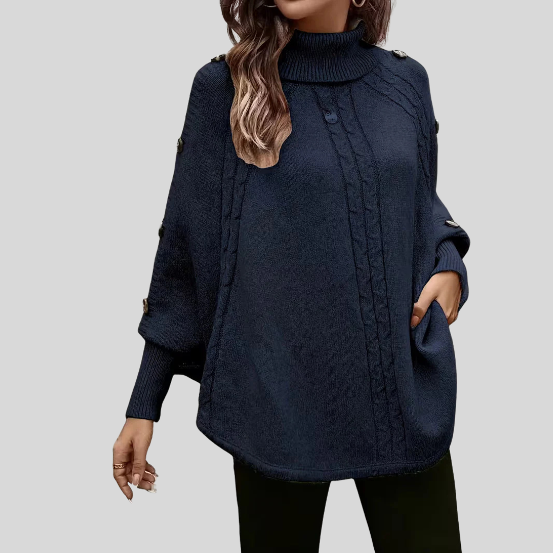 Norelle™ | Maglione a collo alto in maglia a trecce