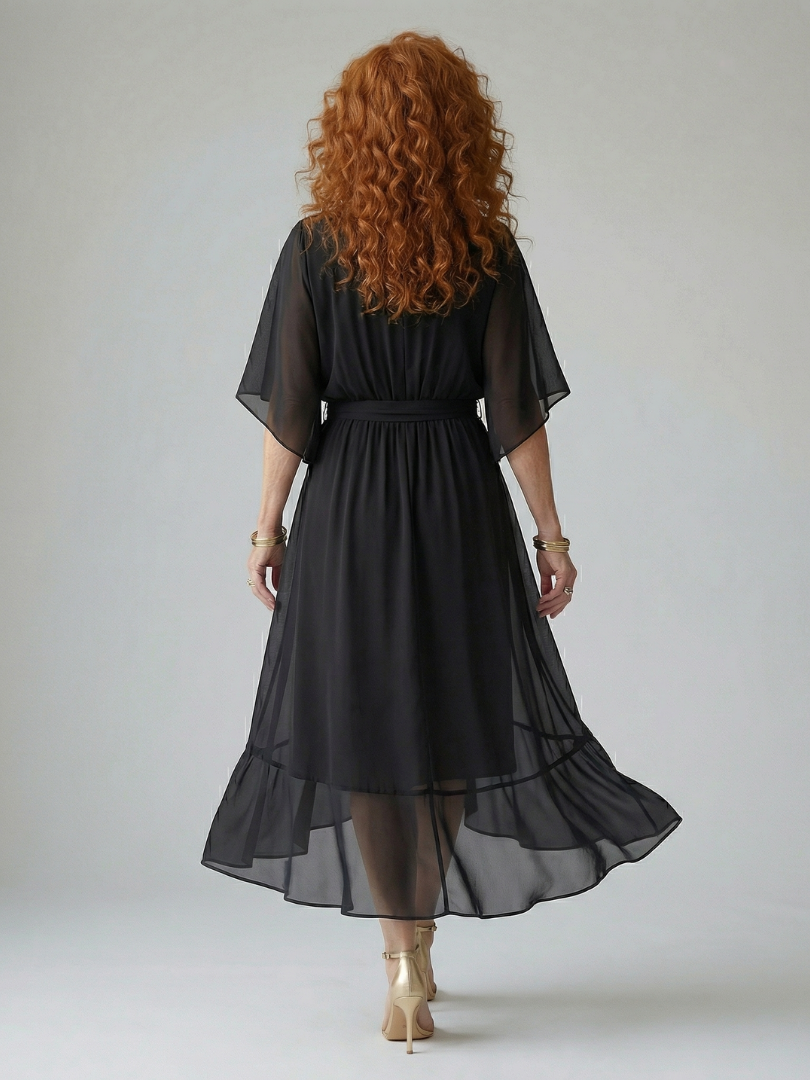Abito midi drappeggiato Elric