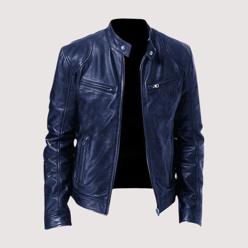 GIACCA IN PELLE DA UOMO ELEGANTE DI ALTA GAMMA