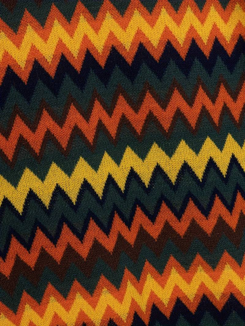 Maglione rétro con motivo a zig zag