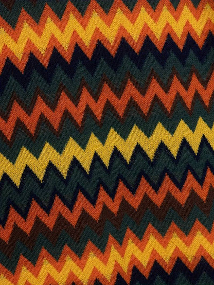 Maglione rétro con motivo a zig zag