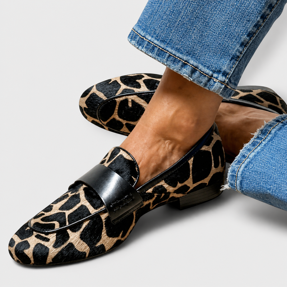Léonie™ | Mocassino leopardato