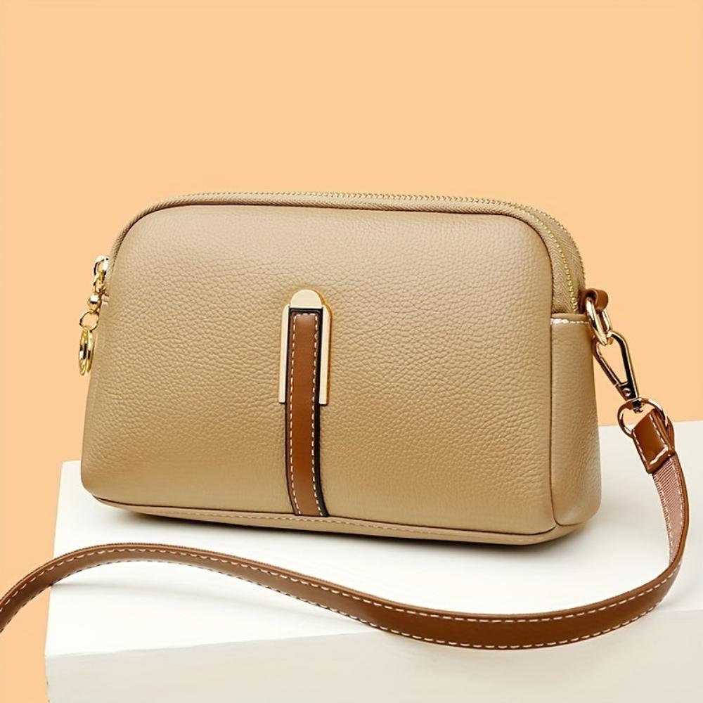 Milano™ | Borsa multitasche effetto litchi con tracolla