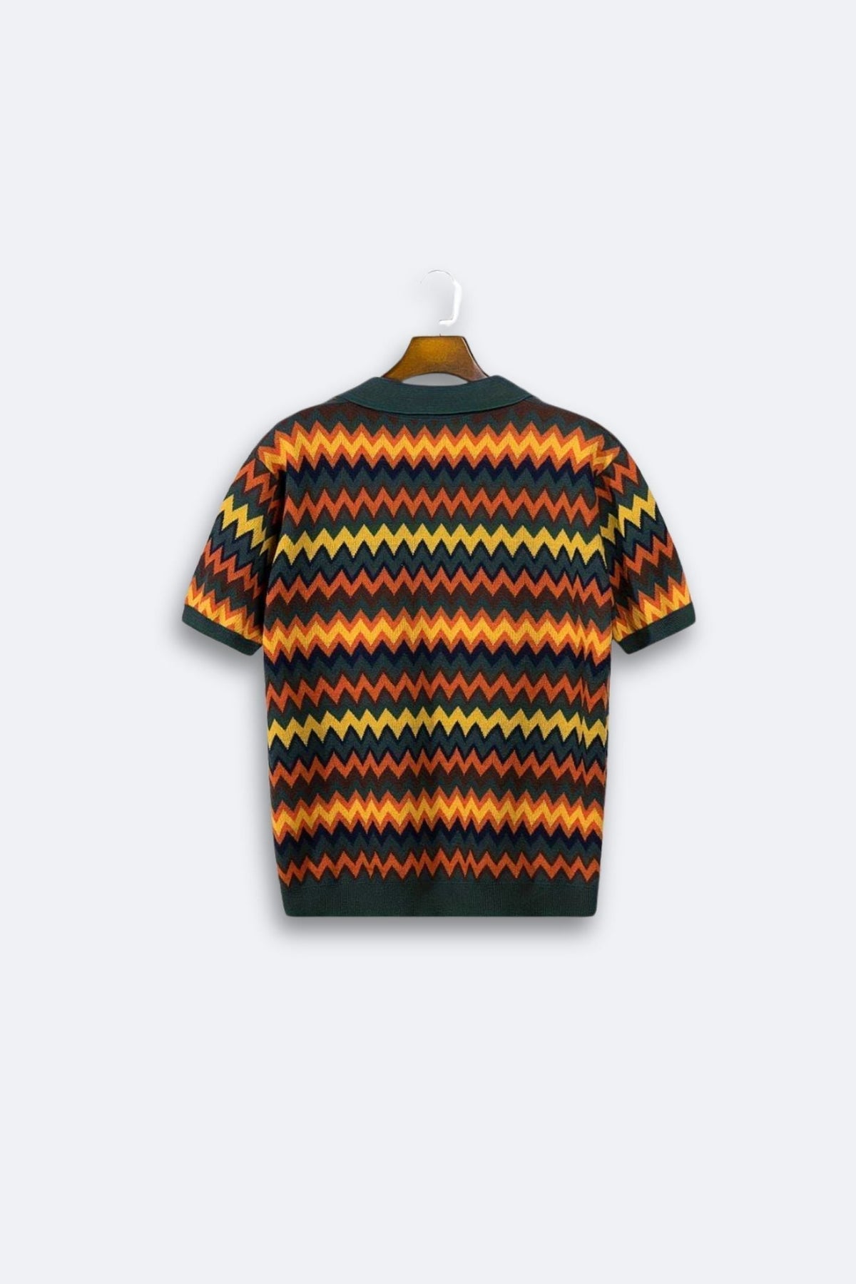Maglione rétro con motivo a zig zag