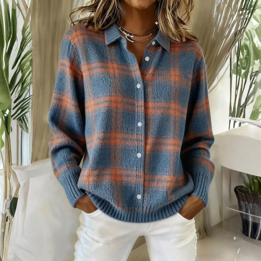 Grace | Cardigan in maglia a quadri