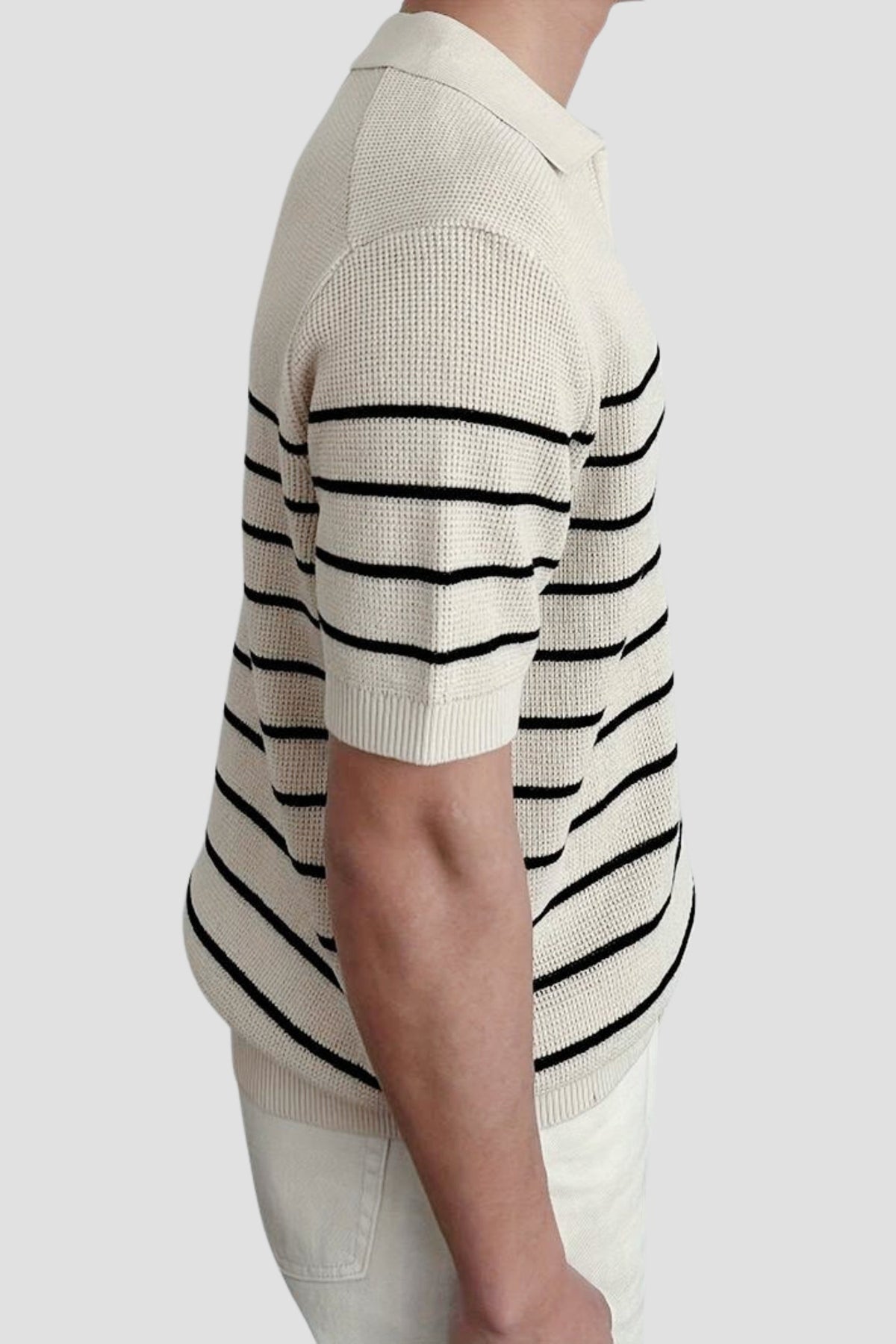 Polo da uomo a righe a maniche corte – Intramontabile & Versatile