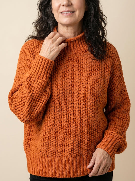 Lucia - Elegante maglione a collo alto