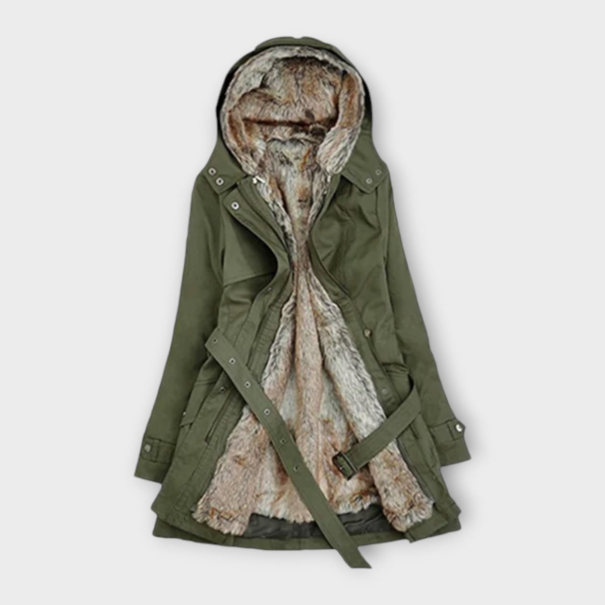 Mikash™ | Cappotto in peluche con fodera in pelliccia