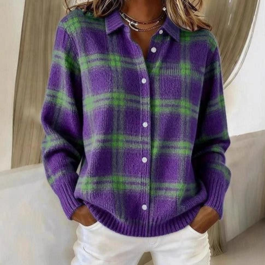 Firenze | Cardigan in maglia a quadri