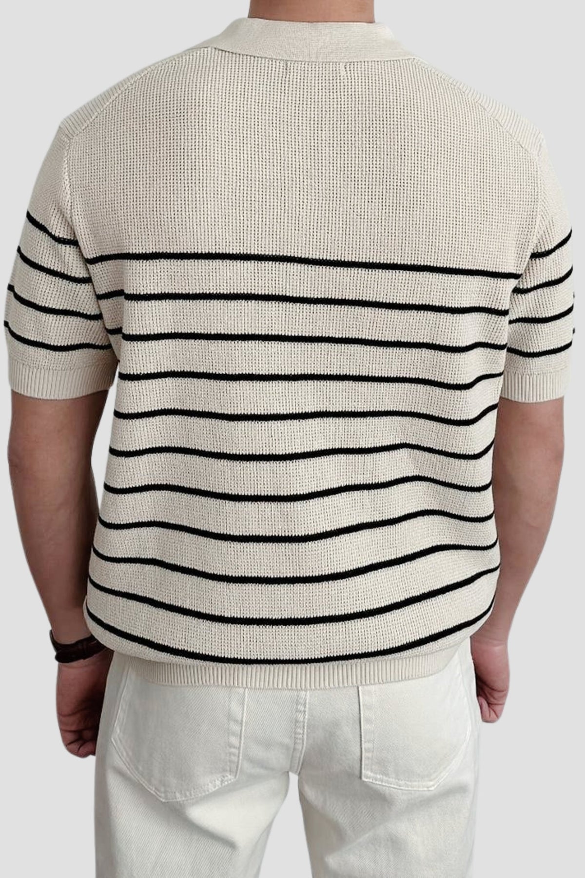 Polo da uomo a righe a maniche corte – Intramontabile & Versatile