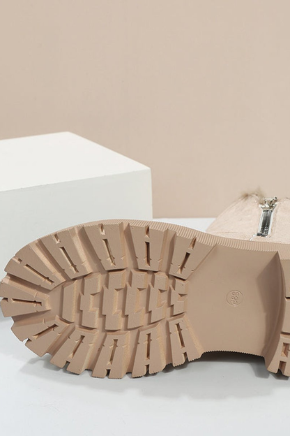 Ankle boots invernali con platform alta