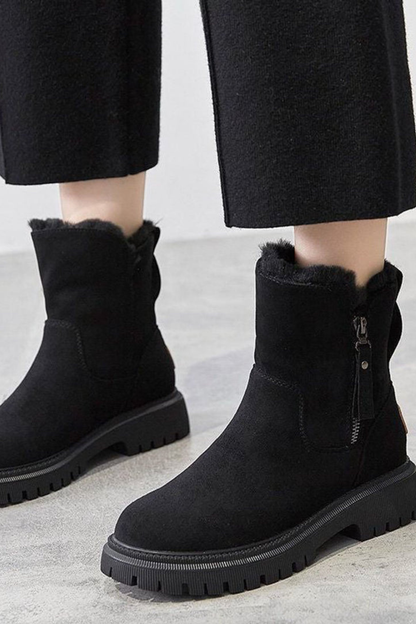 Ankle boots invernali con platform alta