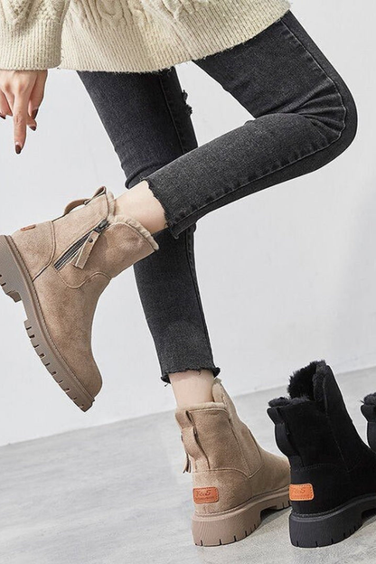 Ankle boots invernali con platform alta