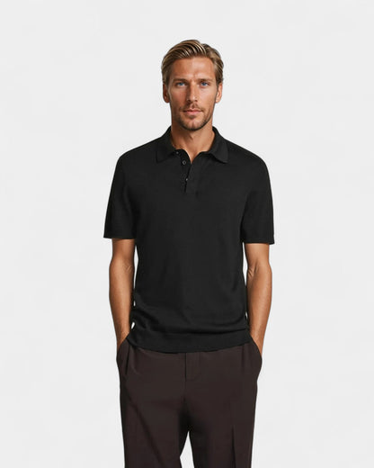 Polo da uomo minimalista a maniche corte premium