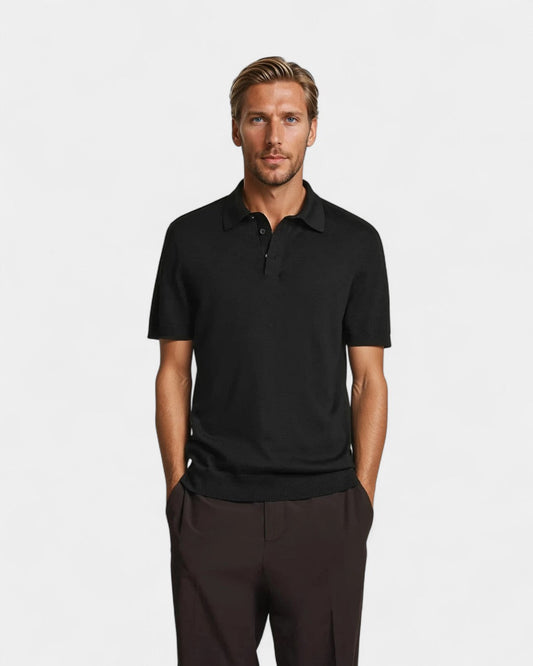 Polo da uomo minimalista a maniche corte premium