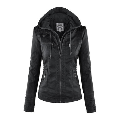 Callista | Giacca Biker con Cappuccio