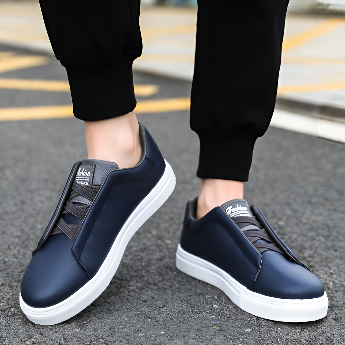 Alexander | Sneakers bianche da uomo in pelle di alta qualità