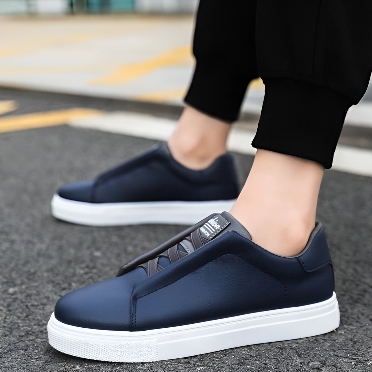 Alexander | Sneakers bianche da uomo in pelle di alta qualità