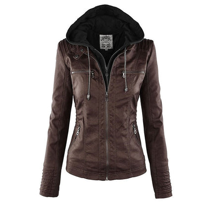 Callista | Giacca Biker con Cappuccio