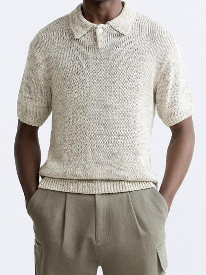 Polo in maglia casual dal look vintage