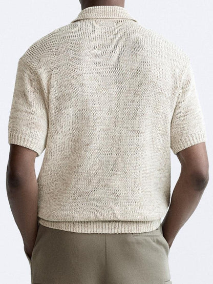 Polo in maglia casual dal look vintage