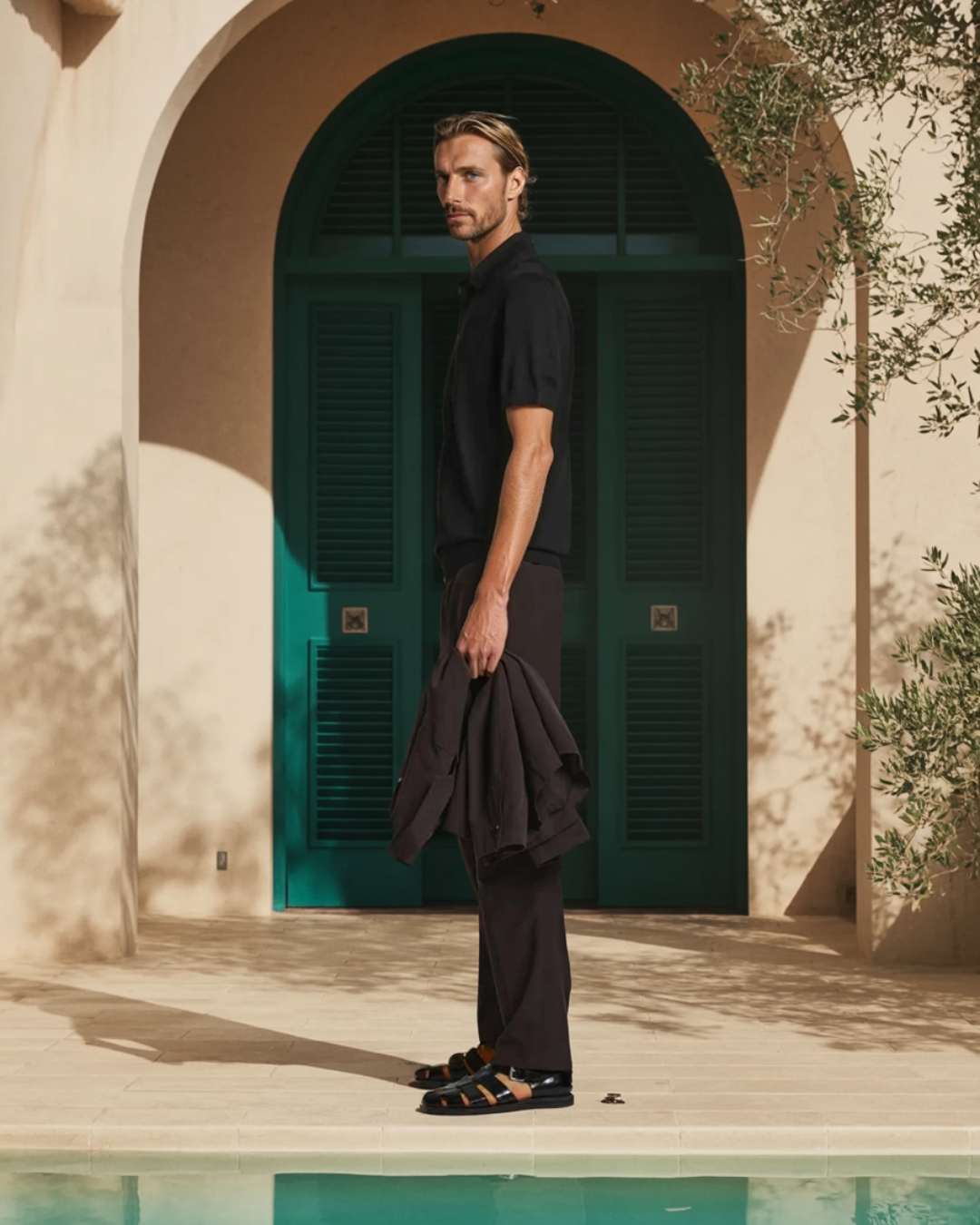 Polo da uomo minimalista a maniche corte premium
