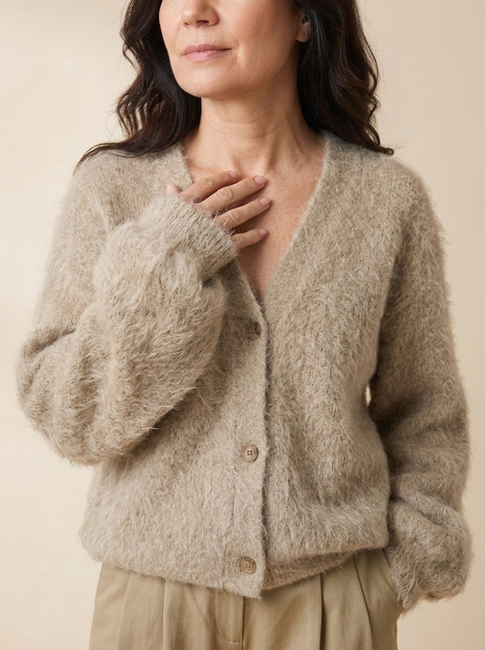 Luna - Cardigan in Cashmere Elegante