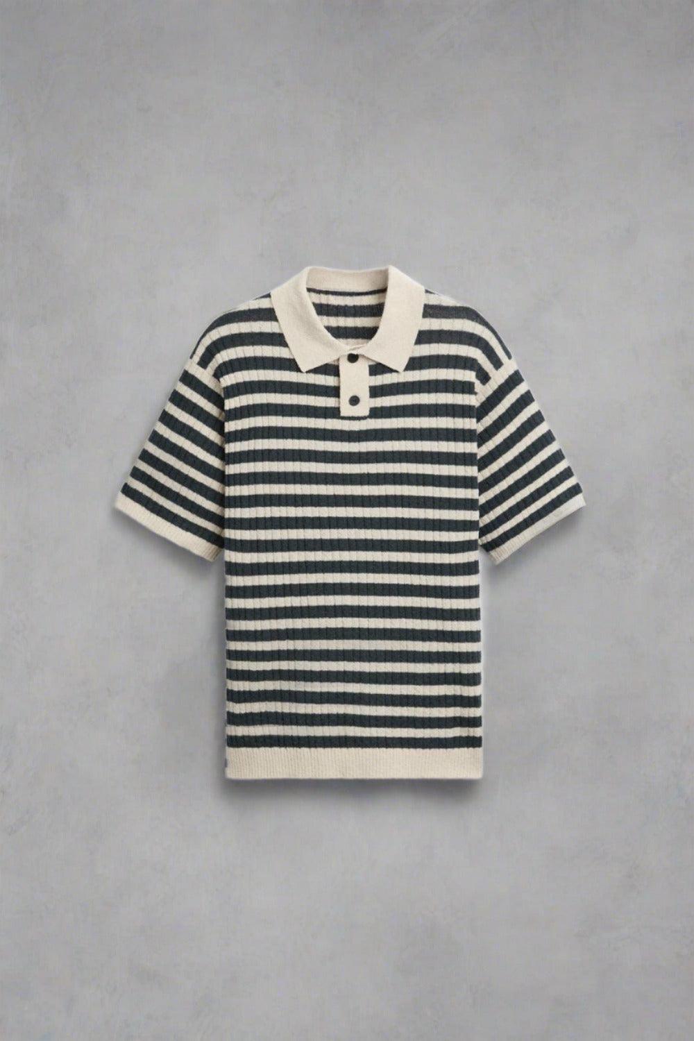 Polo in maglia a righe classiche