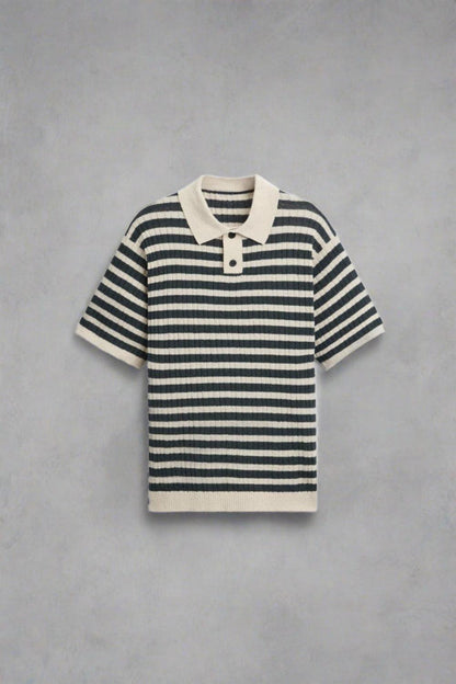 Polo in maglia a righe classiche