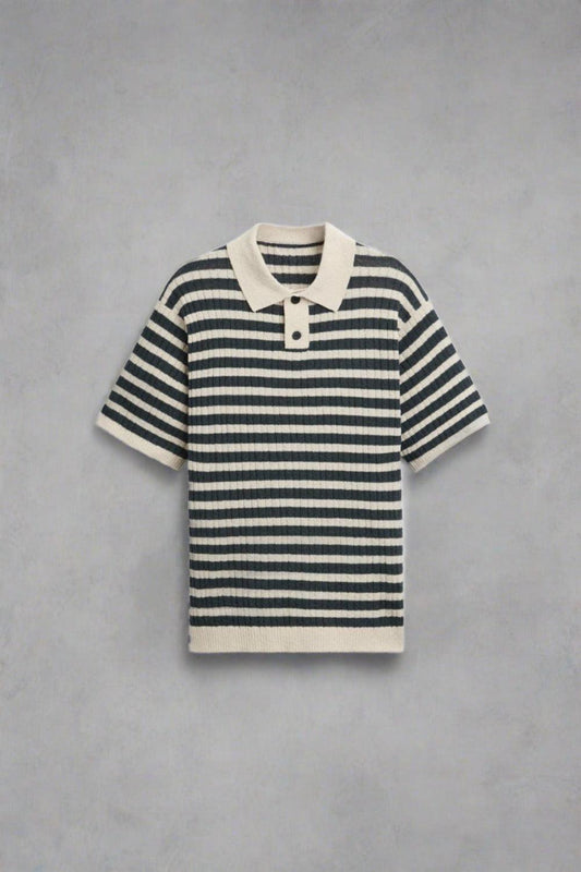 Polo in maglia a righe classiche
