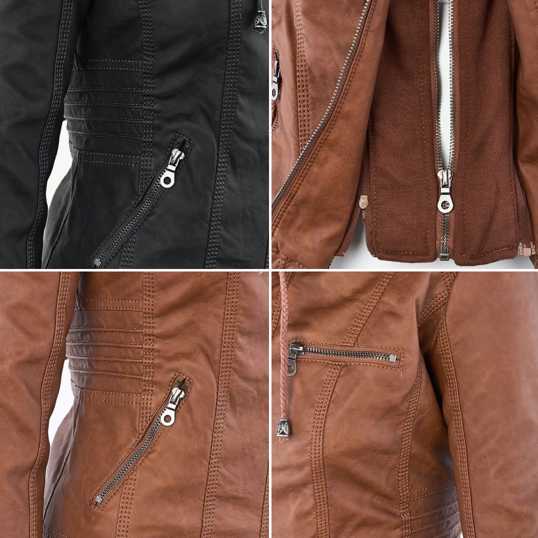 Callista | Giacca Biker con Cappuccio