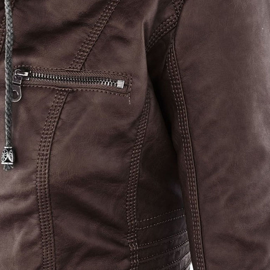 Callista | Giacca Biker con Cappuccio
