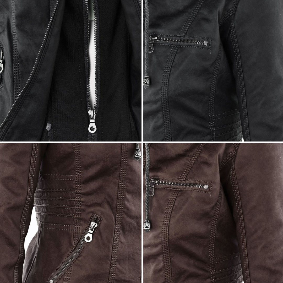 Callista | Giacca Biker con Cappuccio