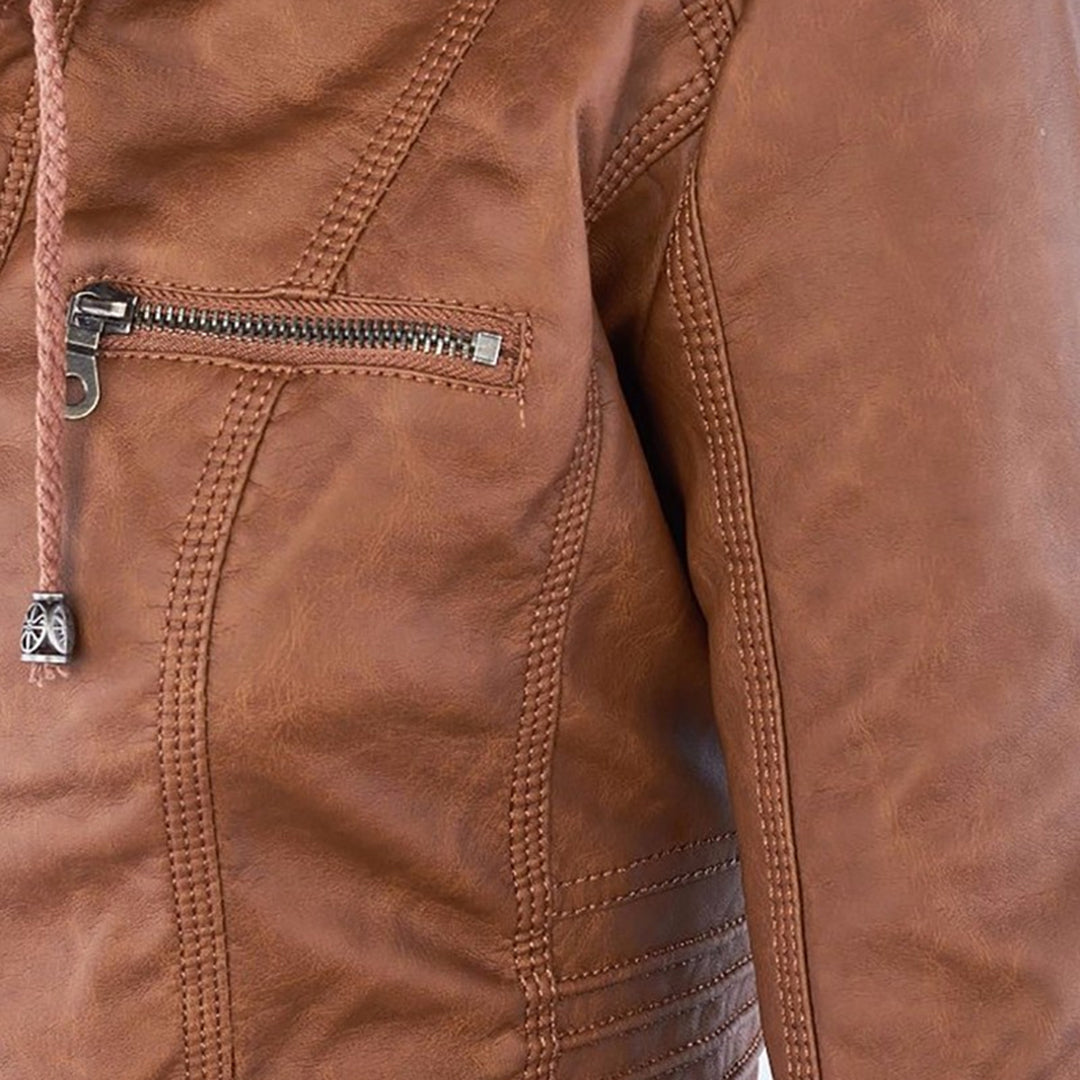 Callista | Giacca Biker con Cappuccio