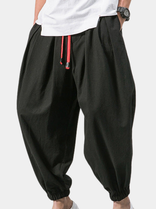 PANTALONI OVERSIZE IN COTONE