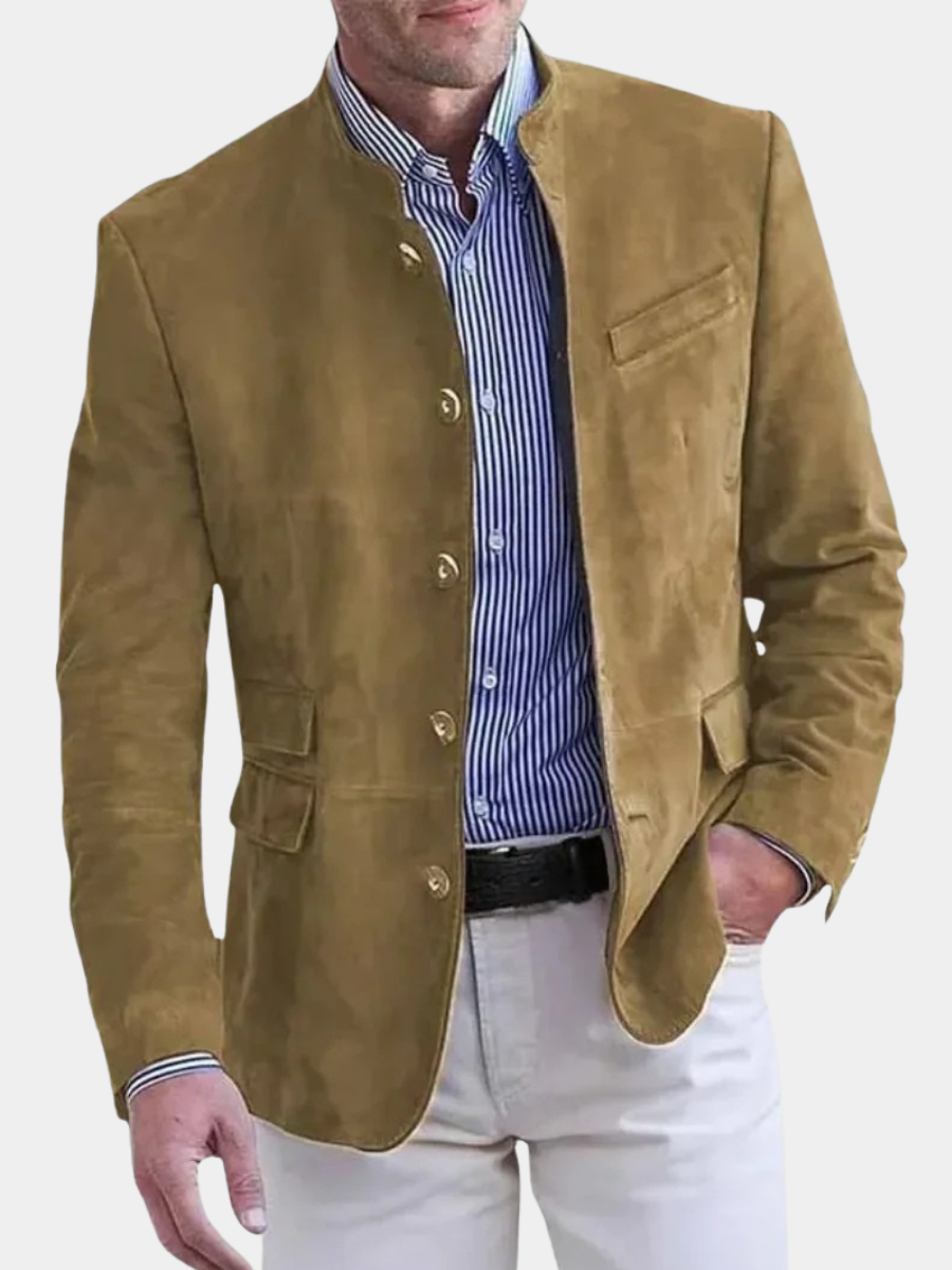 GIACCA IN PELLE SCAMOSCIATA