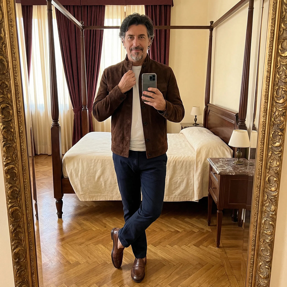 Giacca elegante in camoscio Marc