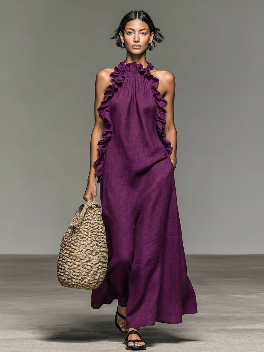 Raven | Abito Lungo con Tasche