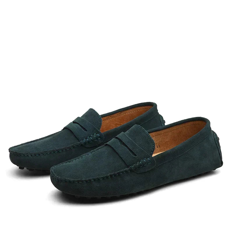 Leonardo | Pantofole in camoscio - Stile italiano