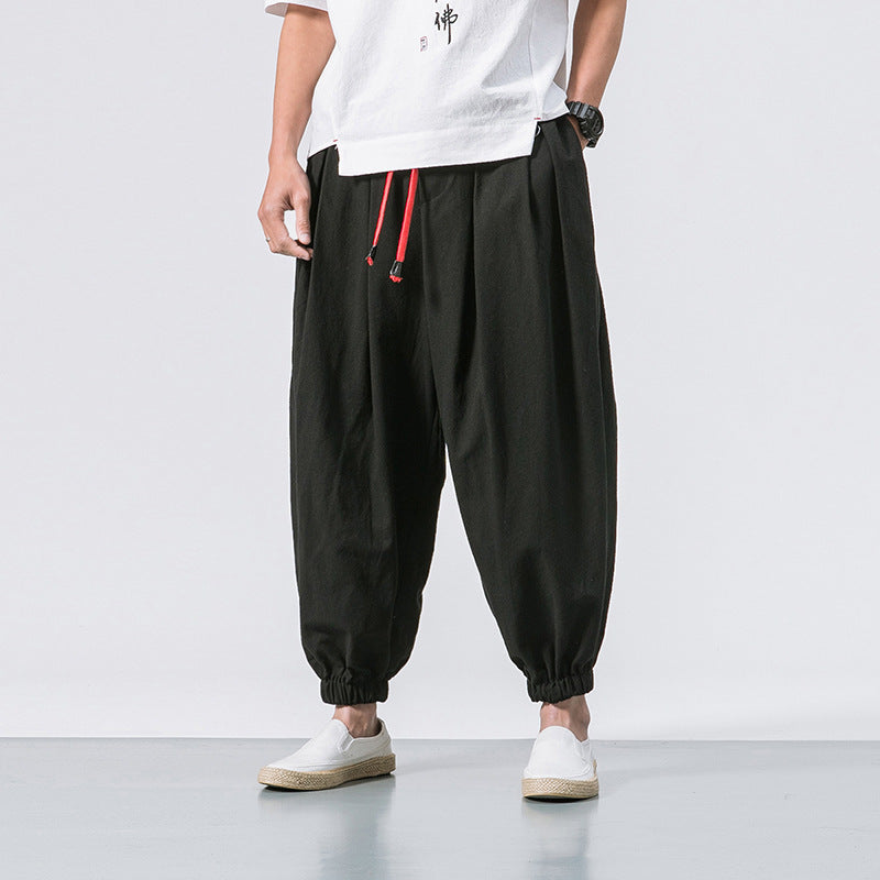 PANTALONI OVERSIZE IN COTONE